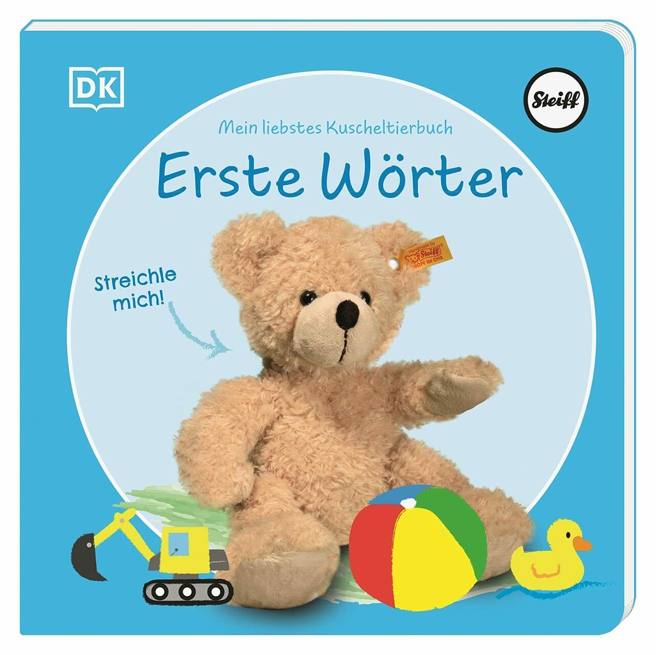 STEIFF DK Verlag Kinderbuch Mein liebstes Kuscheltierbuch 'Erste Wörter' für Kinder ab 6 Monaten